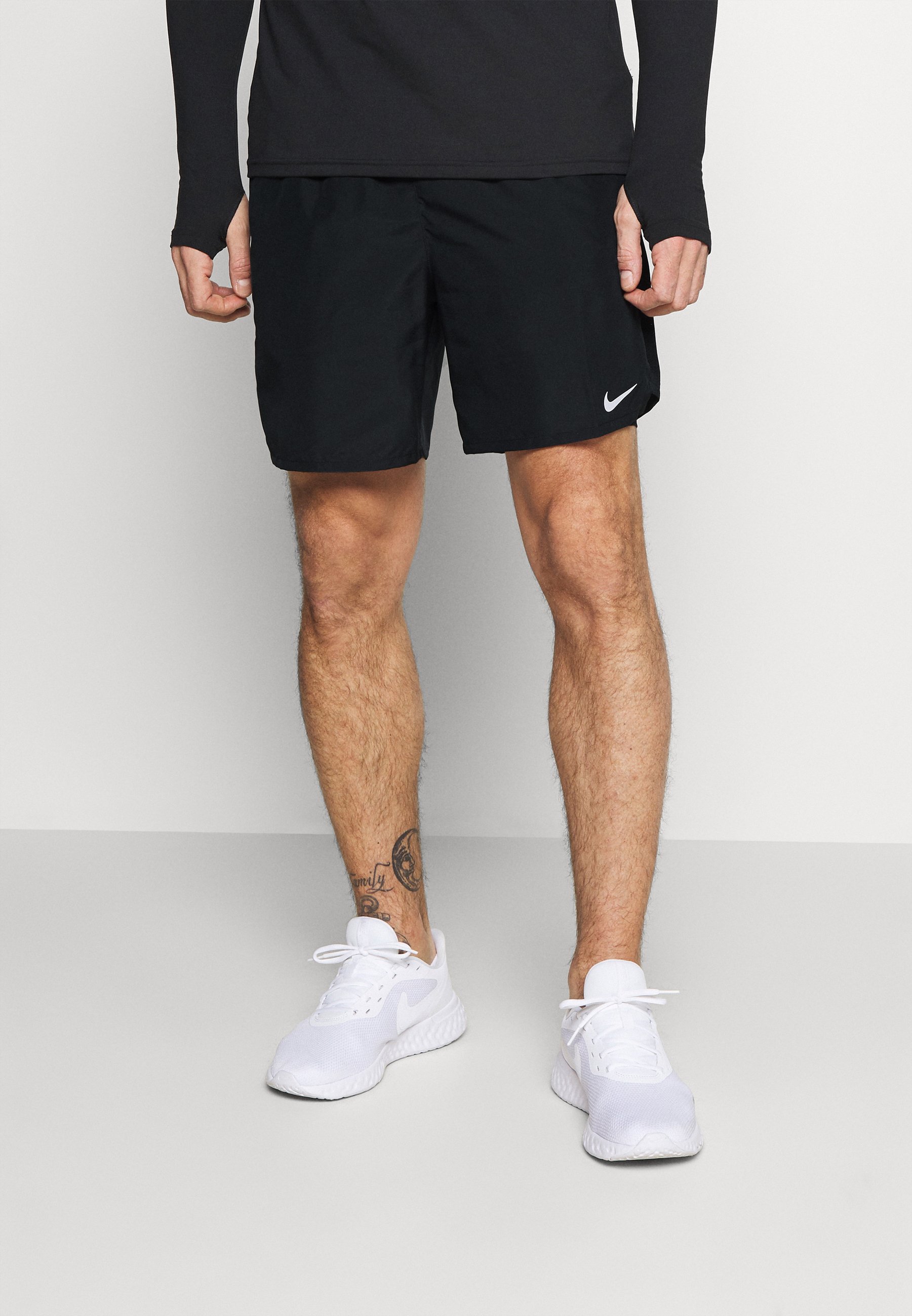 Nike Performance CHALLENGER SHORT - Pantalón corto de - black/silver/negro -