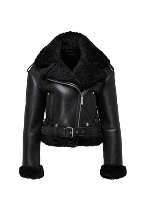 Leren jas - black