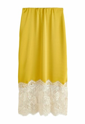 REGULAR FIT - MIDI - sukňa v tvare A - lime green