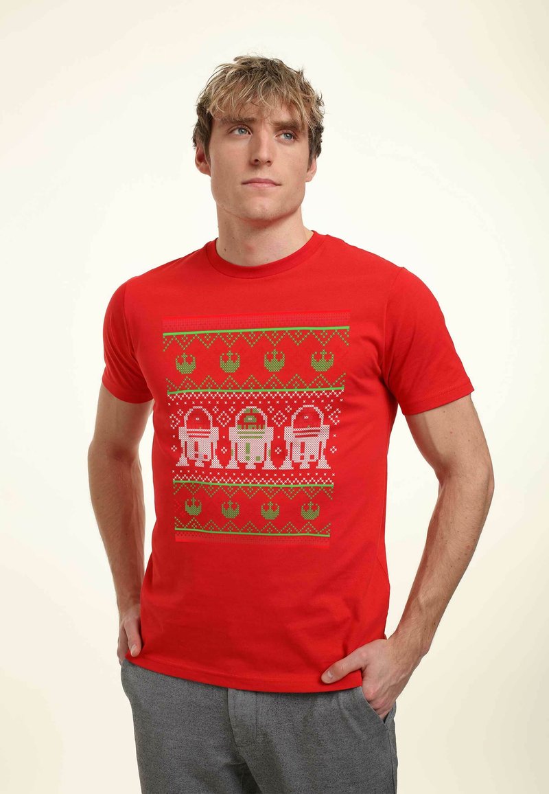 Star Wars STAR WARS: CLASSIC CHRISTMAS UNITS UNISEX - Camiseta estampada - red