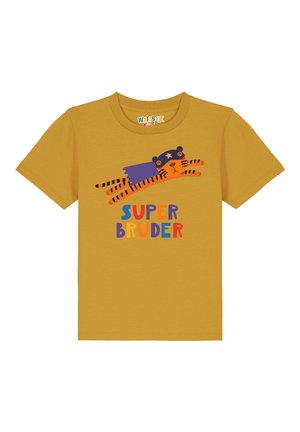 TIGER SUPERBRUDER - T-shirt print - ochre