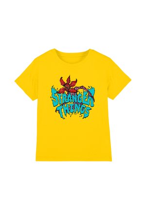 STRANGER THINGS DEMOGORGON SKETCH - Print T-shirt - yellow