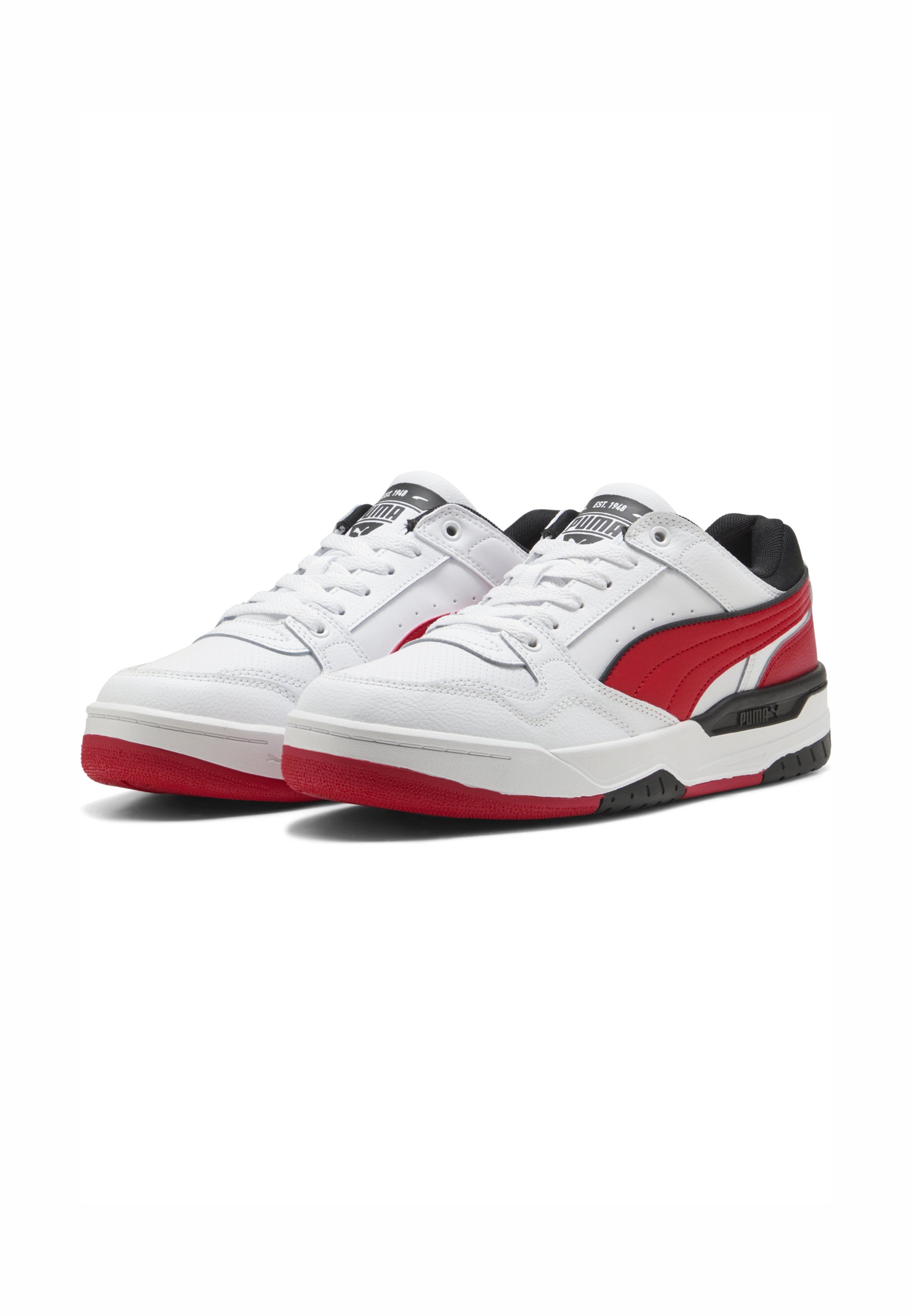 puma trainers white grey black red