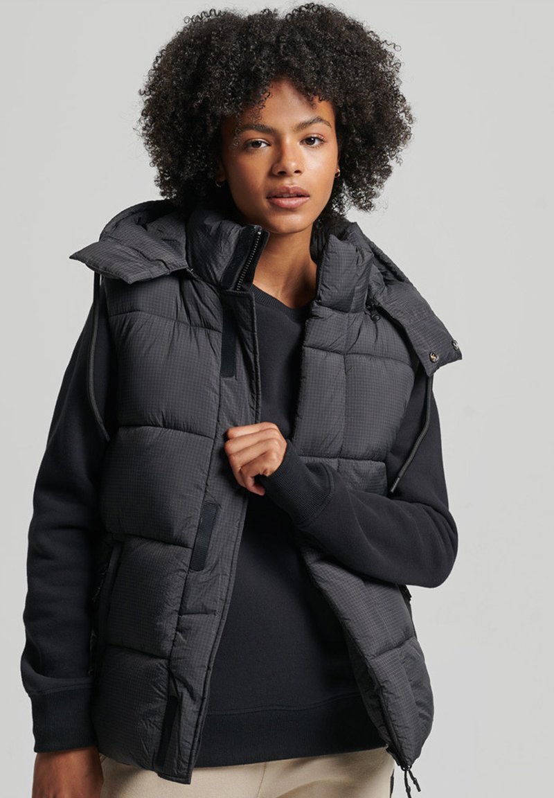 Superdry & Co Bodywarmer zwart Superdry & Co Bodywarmer zwart