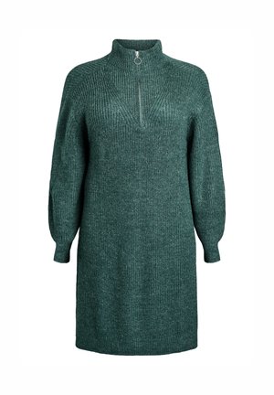 Svetríkové šaty - sea moss melange