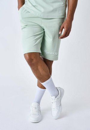 CLASSIQUE BRODÉ - Shorts - vert d eau