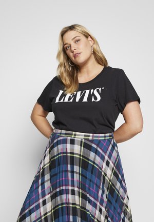 PERFECT TEE - Triko s potiskem - caviar