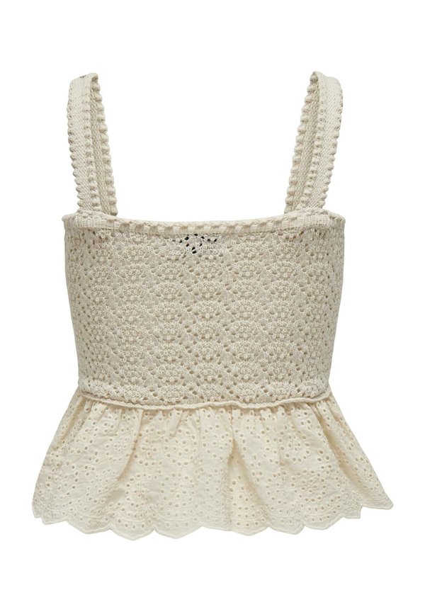 ONLCHRISSIA LIFE SL MIX TOP KNT - Top - ecru2