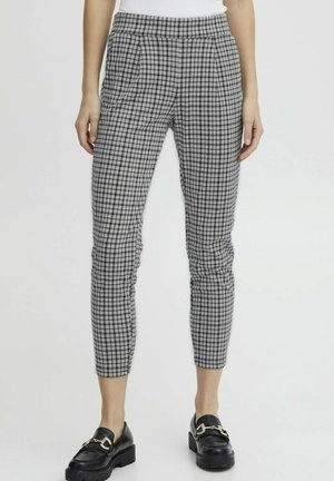 KATE CHECK - Chinos - grey