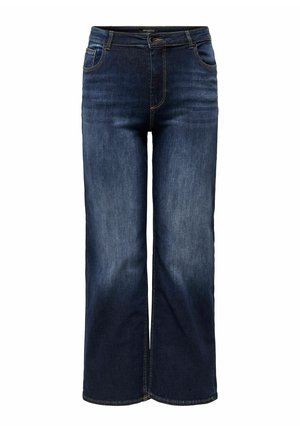 ONLY Carmakoma, WIDE-FIT JEANS CARWILLY HIGH WAIST WIDE LEG FIT JEANS - Wide Leg - dark blue denim