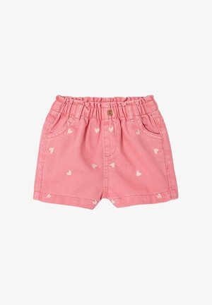 Vertbaudet, MIT HERZ-STICKEREI - Jeans Shorts - bonbon rosa