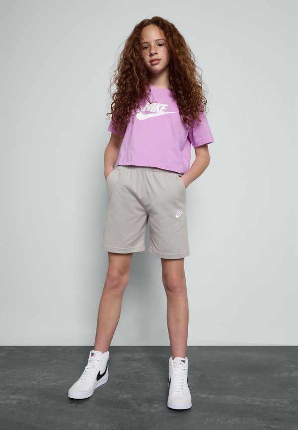 TEE CROP FUTURA - Print T-shirt - rush fuchsia3