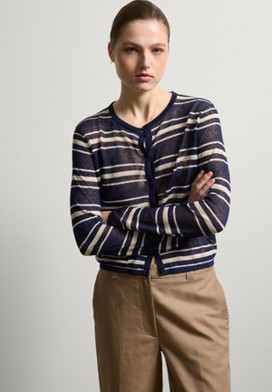 STRIPED  - Strickjacke - white blue