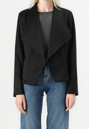 Imitatieleren jas - black