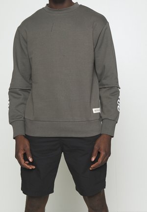 Mikina - mottled dark grey