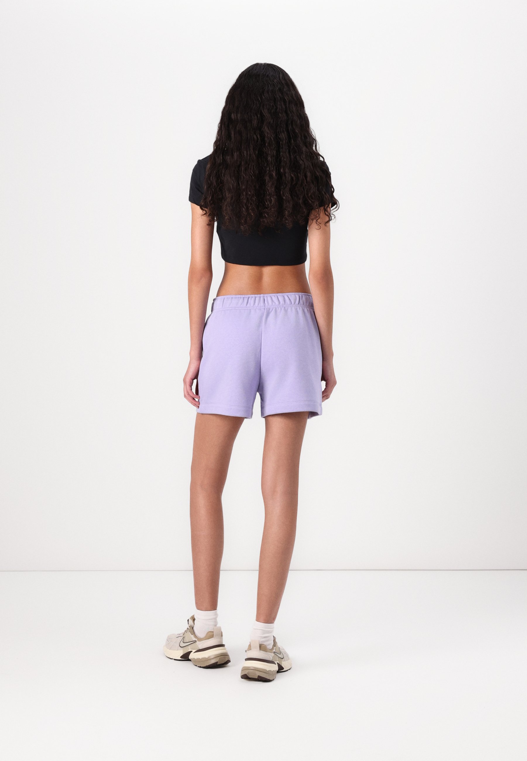 lilac nike woven shorts