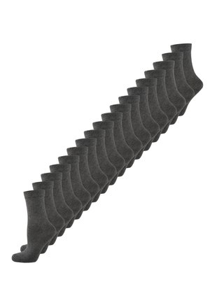 18-PACK OHNE GUMMI - Chaussettes - graumelange
