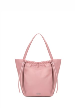 SHOPPER WITH DECORATIVE DRAWSTRINGS - Bolso de mano - pink