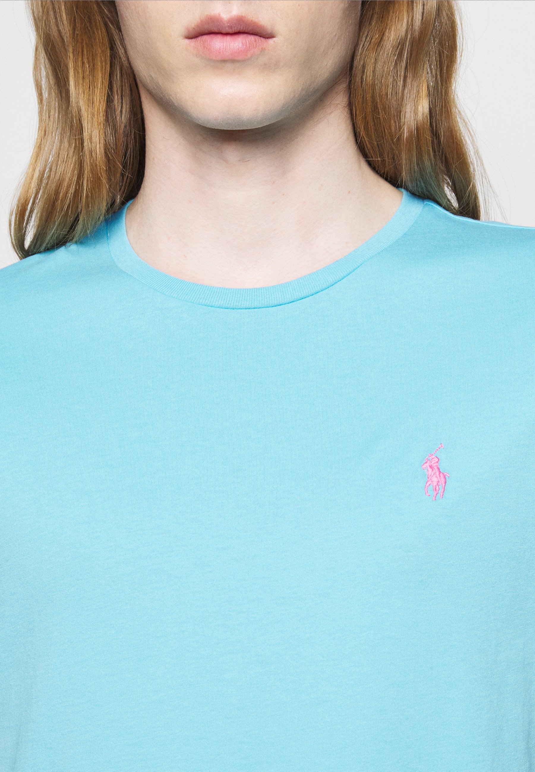 turquoise blue polo t shirt