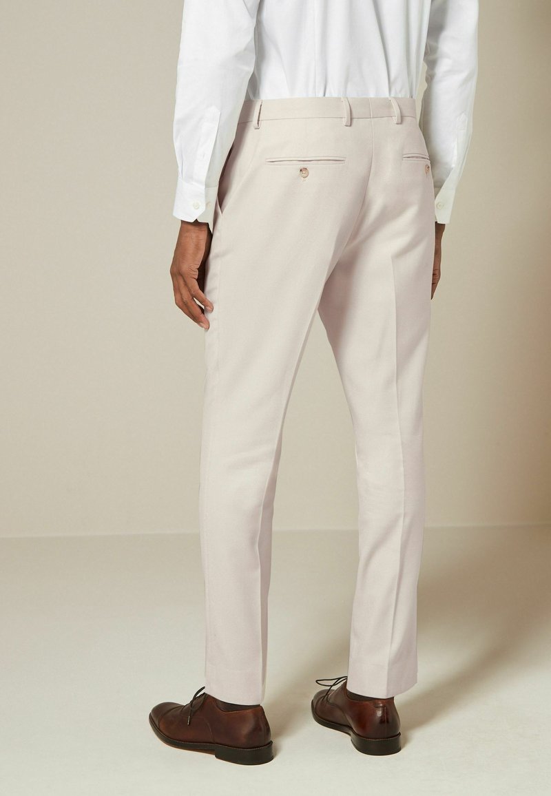 Pantalon Slim Tailleur Brodé NEXT - Taille 8L, Noir à Pois - Neuf Sans étiquettes