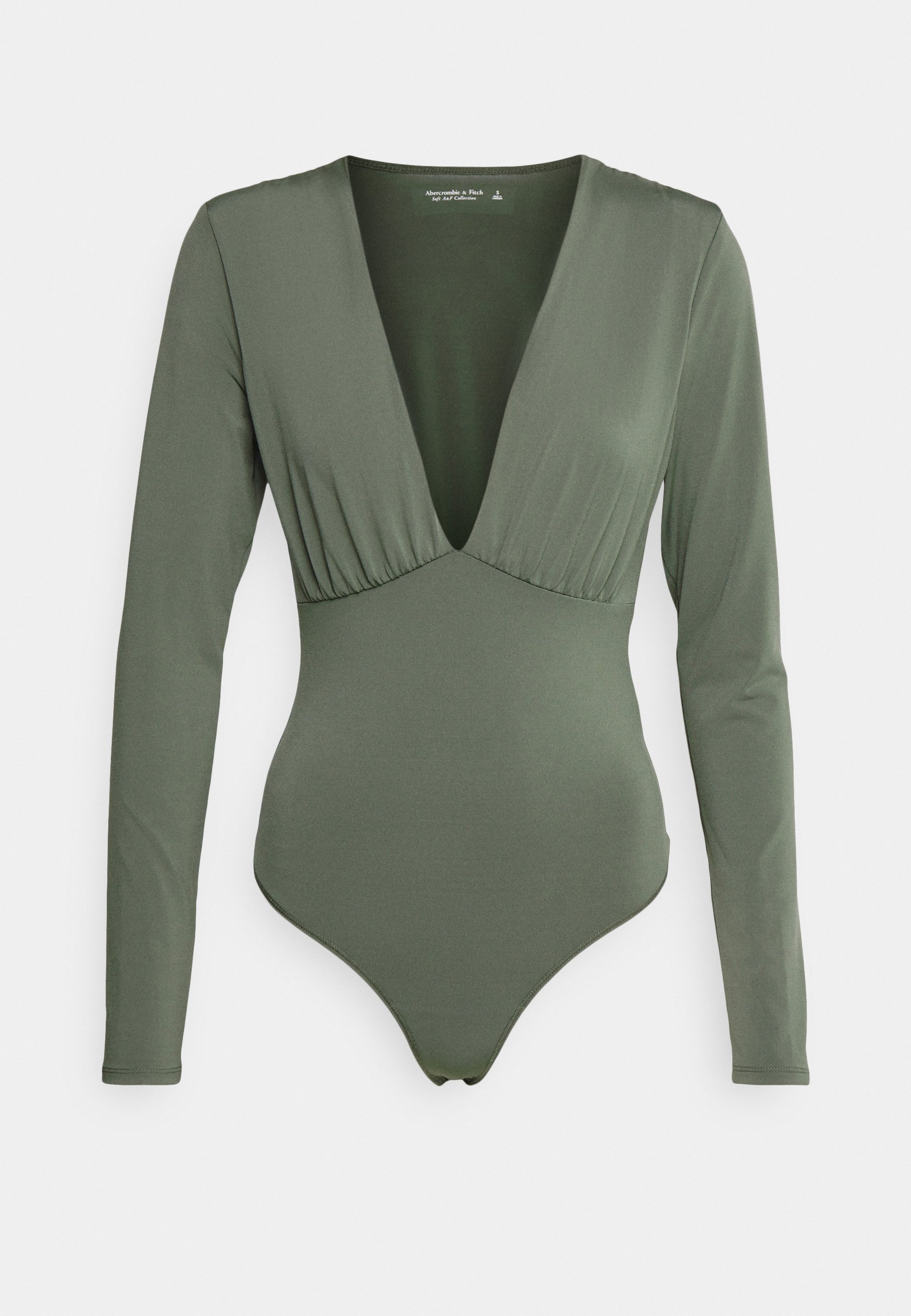 green deep v bodysuit