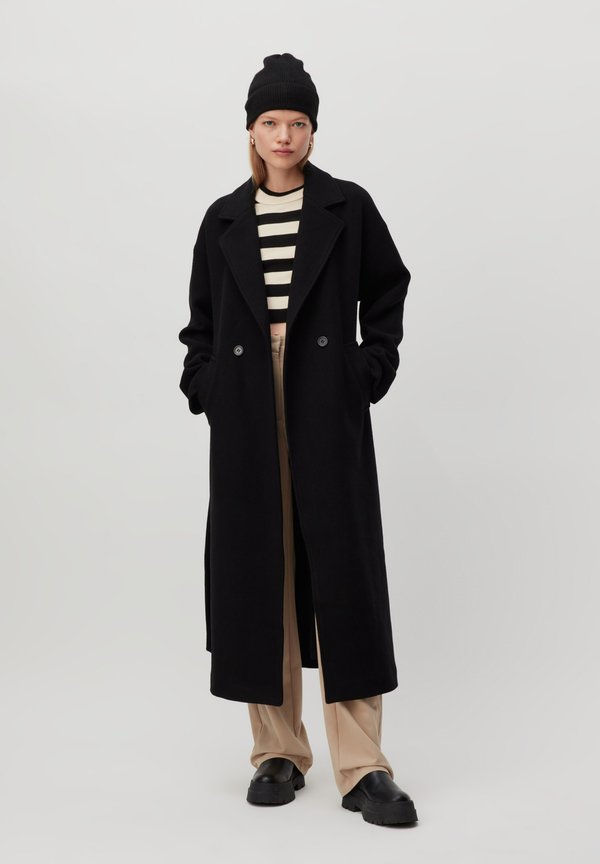 DENA  - Klassischer Mantel - schwarz