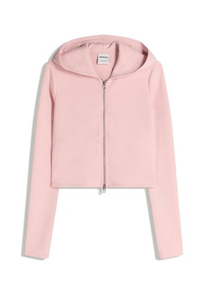 Sweater met rits - pink