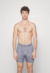 Schiesser 2 PACK - Široke boksarice - schwarz/grey melange