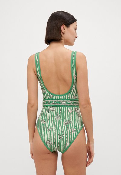 Alemais LULA BELTED ONE PIECE - Kopalke - green/white