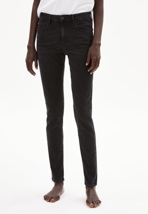 TILLAA - Jean slim - mottled black