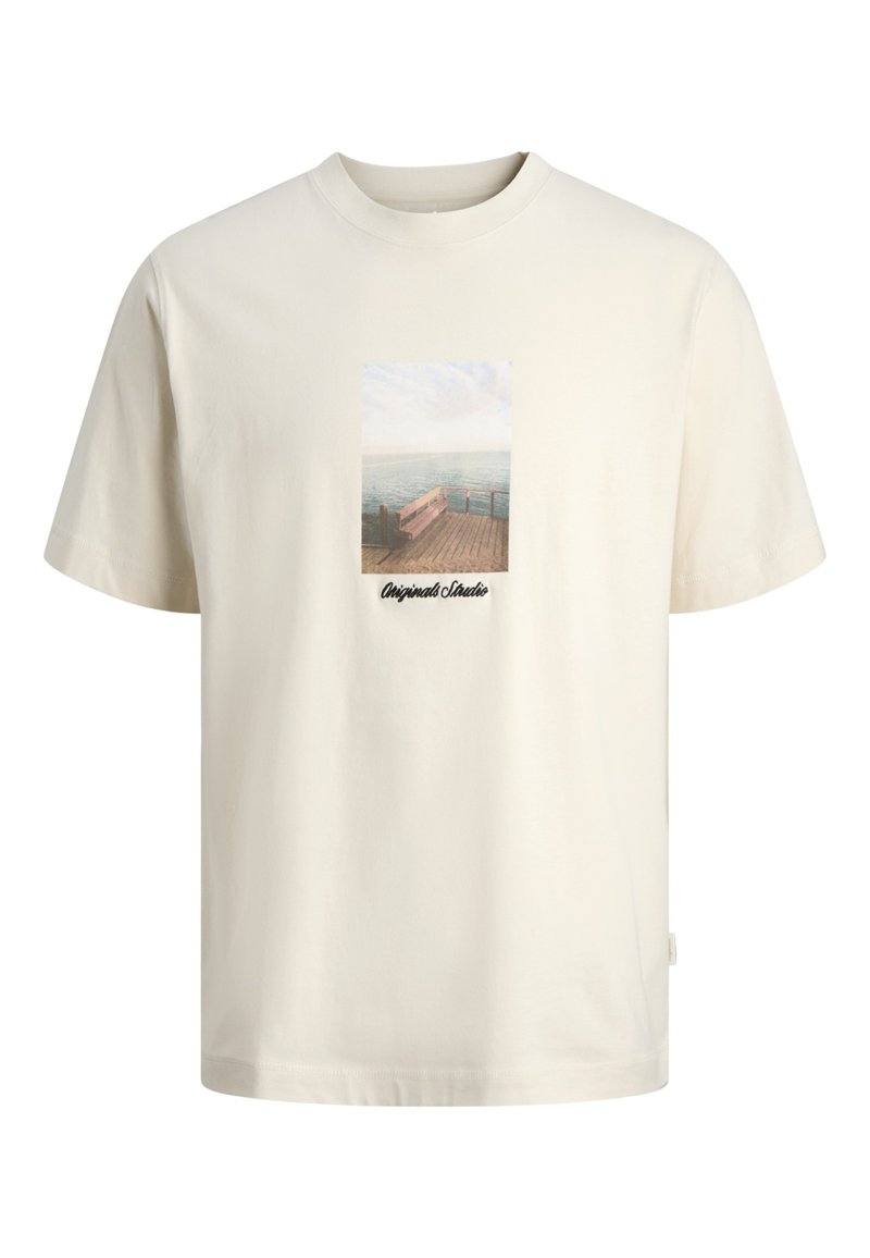 jack & jones T-shirt print crème