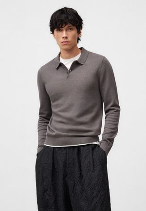Langarmshirt - grey brown