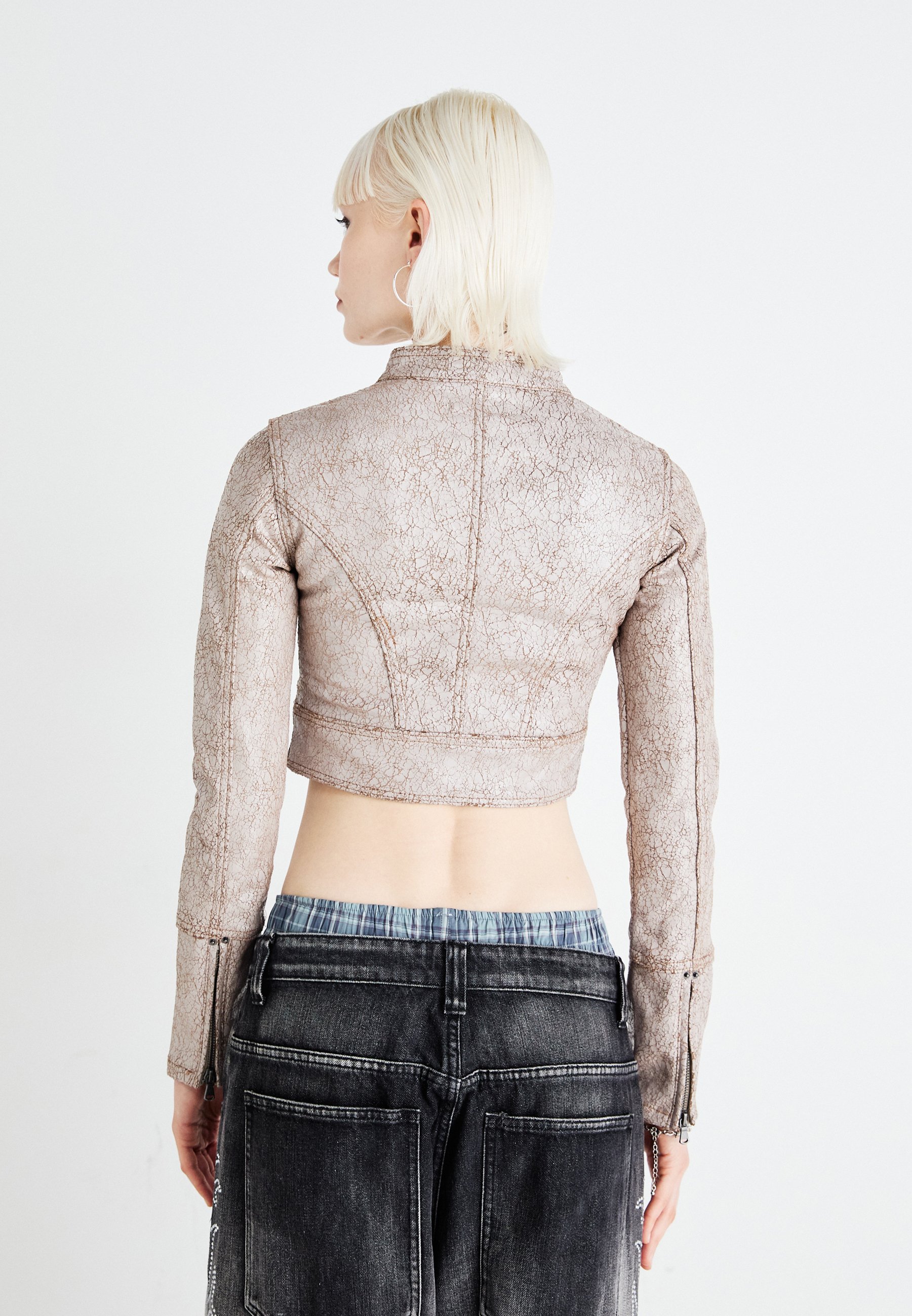 【JADED LONDON】High-neck padded faux-leather jacket JADED LONDON】High-neck padded faux-leather jacket (JADED
