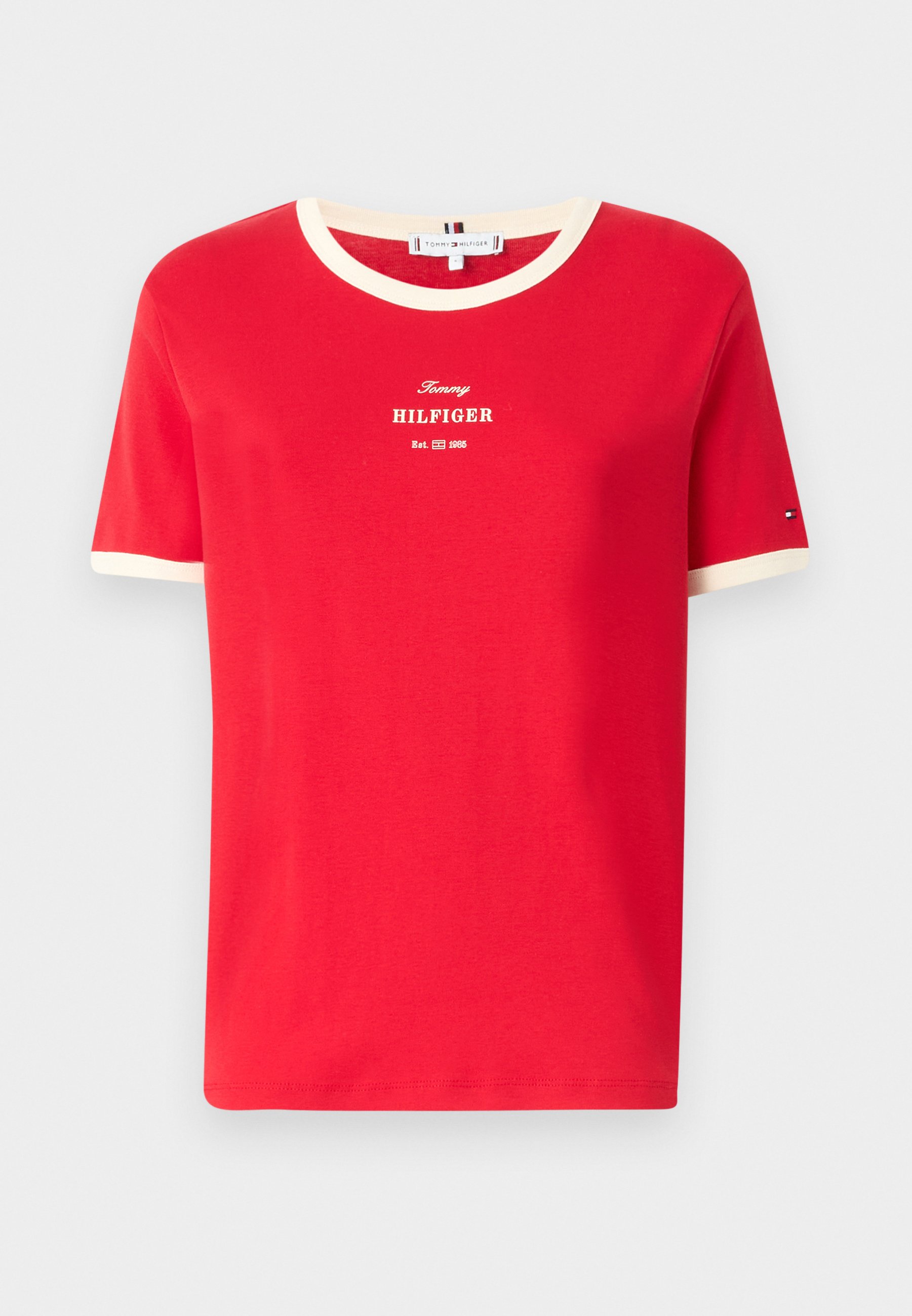 売れ筋商品|||トミー ヒルフィガー Tシャツ レディース トップス MONOTYPE STRIPE  - Print T-shirt - primary red Tommy Hilfiger MONOTYPE STRIPE - T-Shirt print - primary red