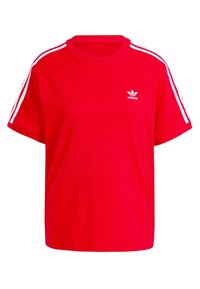 3 STRIPE  - Print T-shirt - better scarlet
