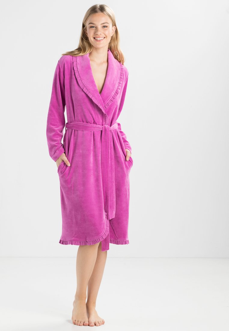 Vossen Accappatoio Donna Limbo In Microcotone – Bianco, Taglia XS, Morbido E Assorbente, Collo A Scialle