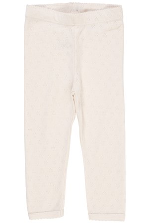 POINTELLE UNISEX - Legíny - cream