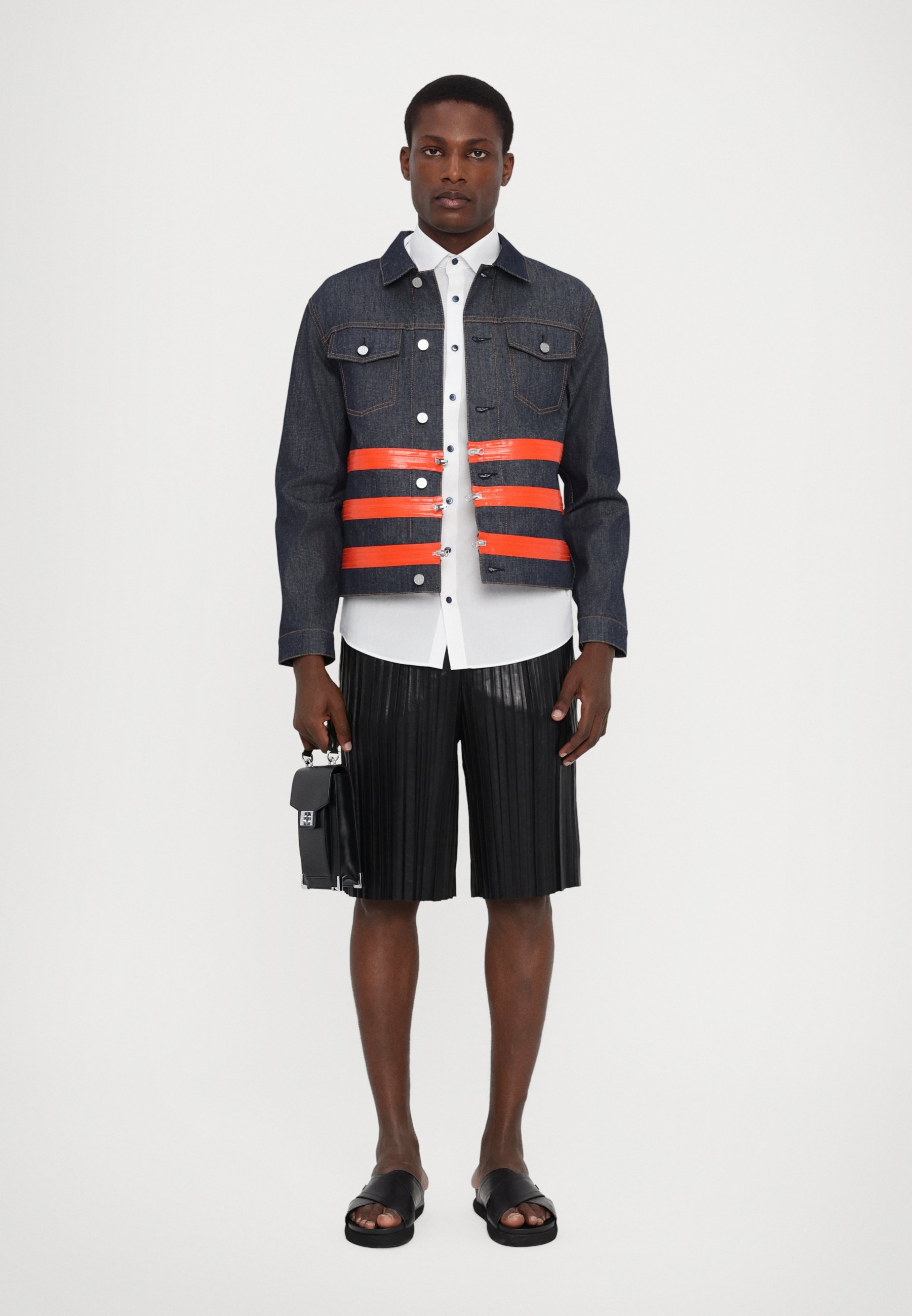 Helmut Lang ZIP TRUCKER - Denim jacket - raw indigo/raw