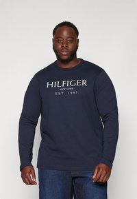 Tommy Hilfiger BIG TEE - Topper langermet - desert sky