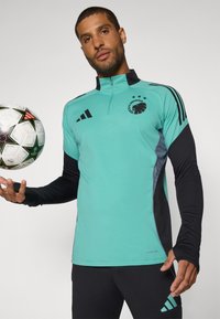 adidas Performance FC COPENHAGEN 1/4 ZIP TOPS - Klub merchandise - fade ocean/black/onix