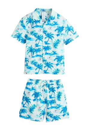 REGULAR FIT SET - Șorturi de baie - light blue palm
