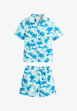 REGULAR FIT SET - Fürdőnadrág - light blue palm