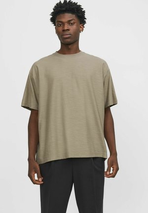 Jack & Jones PREMIUM HALS  - Basic T-shirt - timber wolf