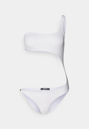 SWIM ONE PIECE GREEK CHAIN - Swimsuit - white