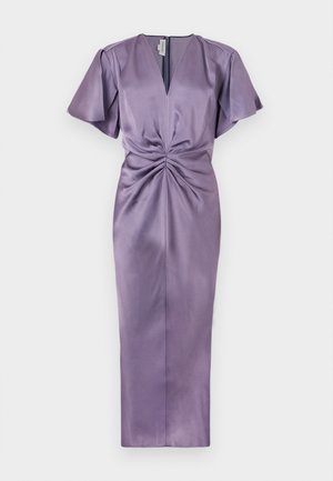 Victoria Beckham GATHERED MIDI DRESS - Cocktail dress / Party dress - purple