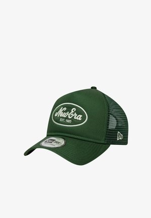 New Era, TRUCKER OVAL BRAND SCRIPT FOREST - Casquette - dark green