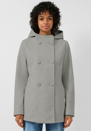 Klassischer Mantel - grau meliert