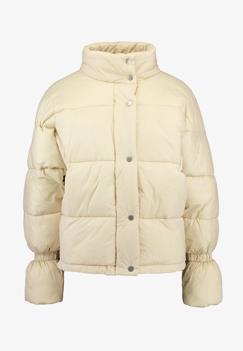 ELASTIC DETAIL PUFFER JACKET Winterjas beige ELASTIC DETAIL PUFFER JACKET Winterjas beige