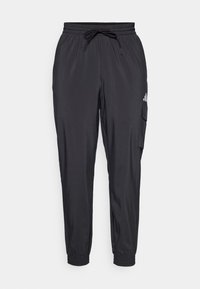ESSENTIALS SMALL CARGO - Trousers - black/white
