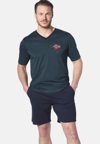 Jan Vanderstorm KURZER EDIN SET - Pyjama set - dunkelblau